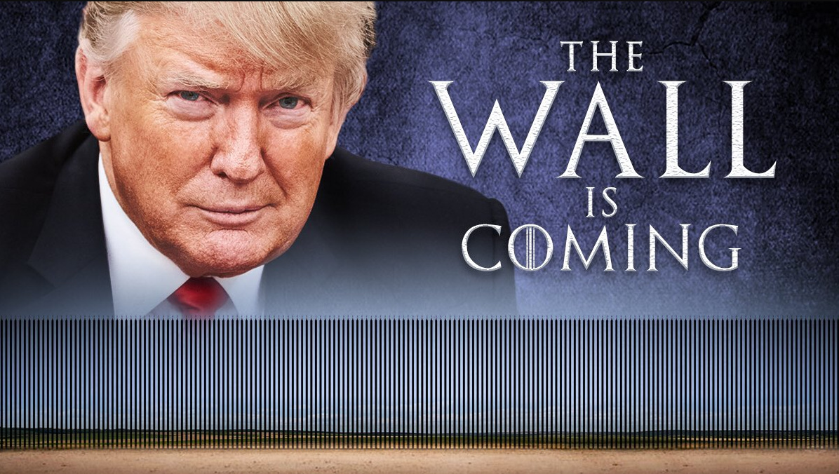 The wall is coming Trump poster