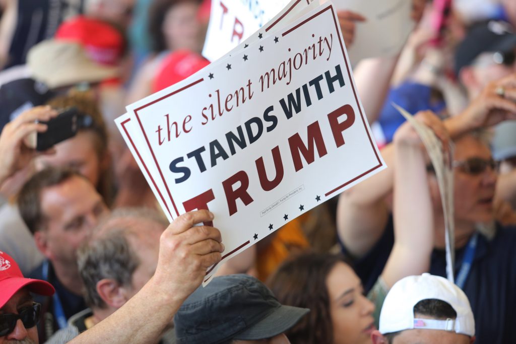 The silent majority stands with Trump